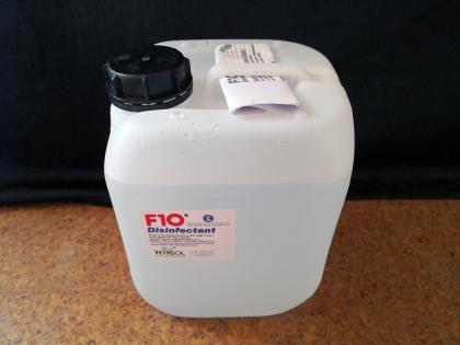 F10 RTU 15 Liter Desinfektion für Käfig Volieren Näpfe Flächen etc.
