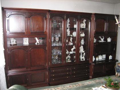 Massiv Mahagonie Wohnzimmerschrank Hersteller Schröder BENTELER