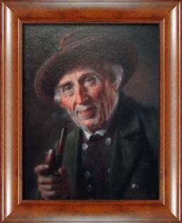 Alois Binder Portrait eines Mannes mit Tracht
