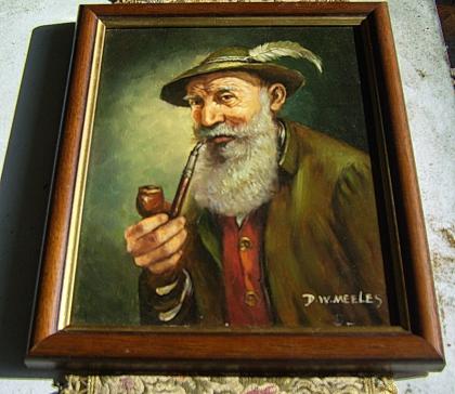 Exelent handgemaltes Gemälde von D. W. MEELES
