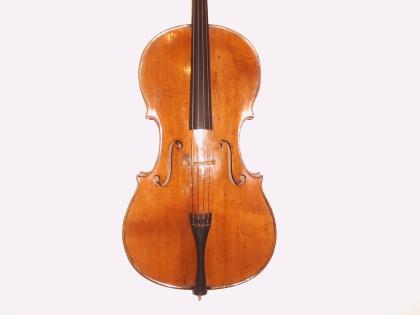 4/4 Cello - Inschrift F. Breton 1819 mit Gutachten