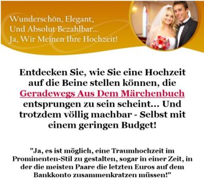 Sparen Sie bei Ihrer Hochzeit ohne dass es billig wirkt
