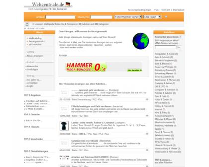 Anzeigenmarkt der Webcentrale. de