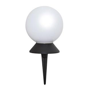 Große weiße Solarkugel 25 cm für Garten und Teich
