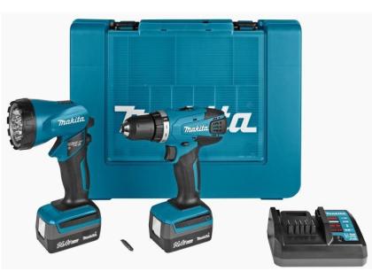 Makita 14 4V Akku-Bohrschrauber DF347DWLE
