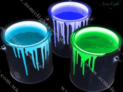 Distributors of Glow in the dark invisible UV paints photo luminescent marking