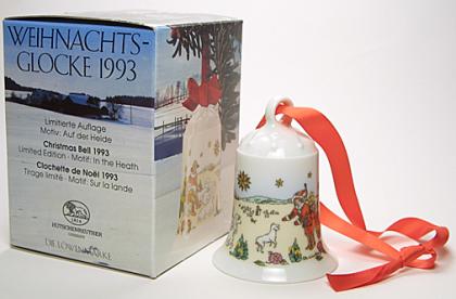 Hutschenreuther Weihnachtsglocken - Porzellan 7 cm