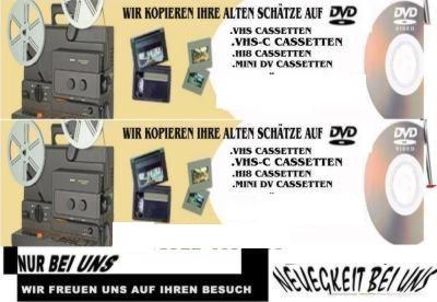 Überspielen von VHS VHS-C Video 8 Hi8 MiniDv auf DVD