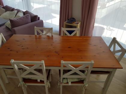 Gebrauchte Home affaire Essgruppe Marta Set 7-tlg mit großen Tisch.