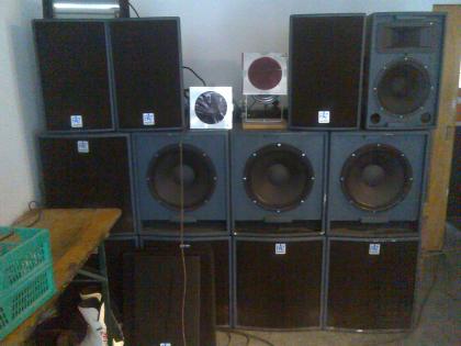 PA-Anlage 8x 800Watt Bass 4x 350Watt Topteile