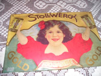 Sammlerstück originales STOLLWERCK - Schild