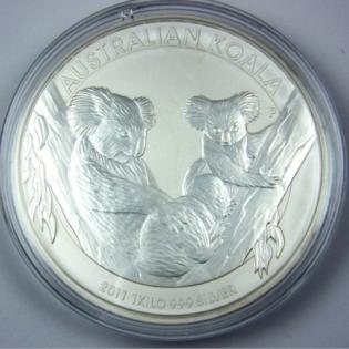 1 kg Silber Münze Australien Koala 2022 in Kapsel- selten