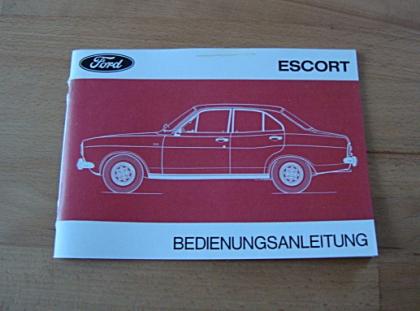 Betriebsanleitung FORD ESCORT I / 1973