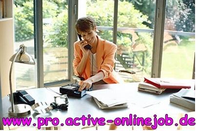 Freie Arbeitszeiten mit Bürojob im Home Office Online-Job.