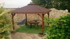 PERGOLEN GARTENHAUS GARTENLAUBE KLEBEDACH HOLZ BITUMENSCHINDELN 3 5x4 5m